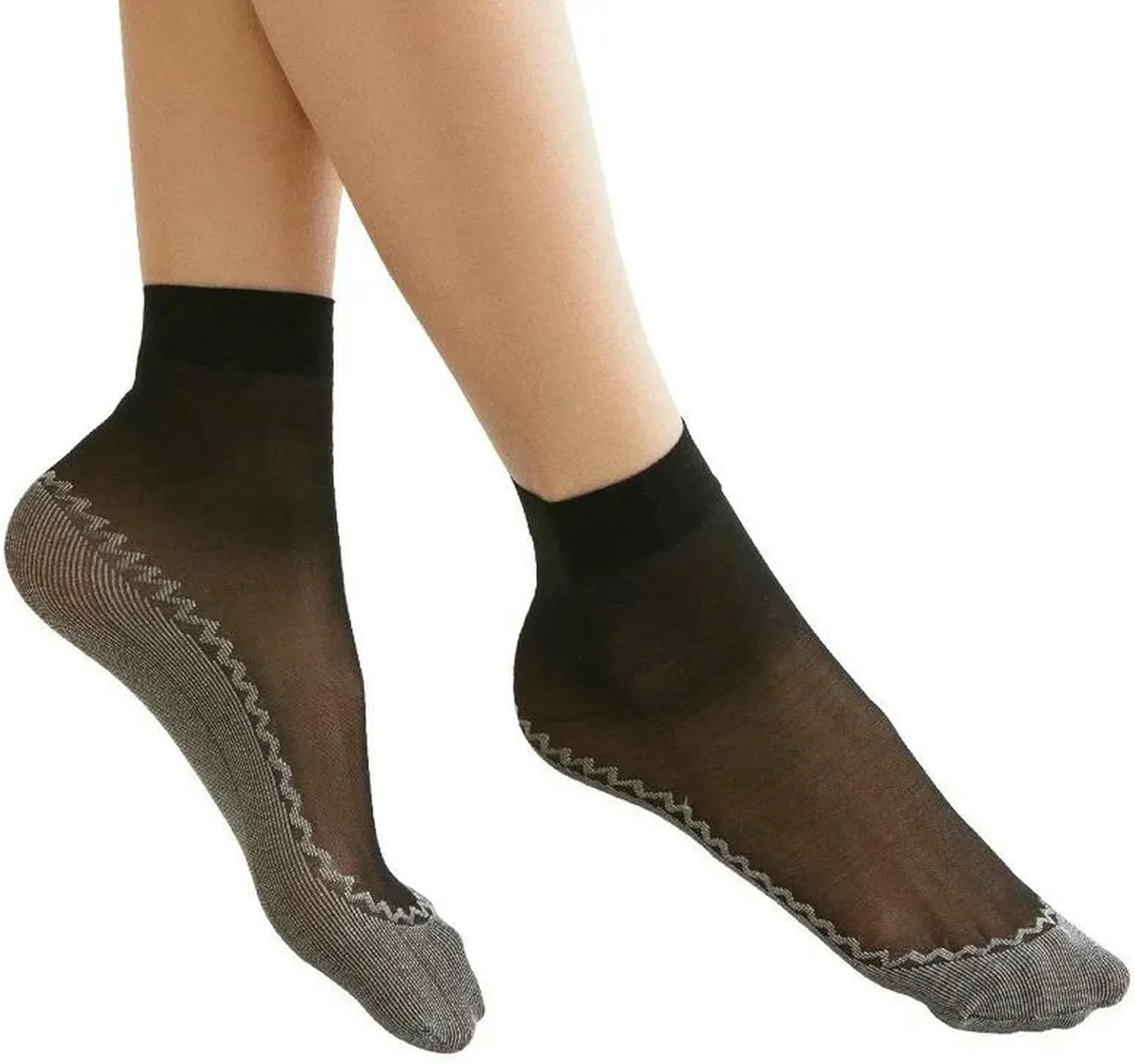 10 Pairs Women Spring Summer Soft Thin Silk Socks Non-Slip Fashion Transparent Breathable Sock