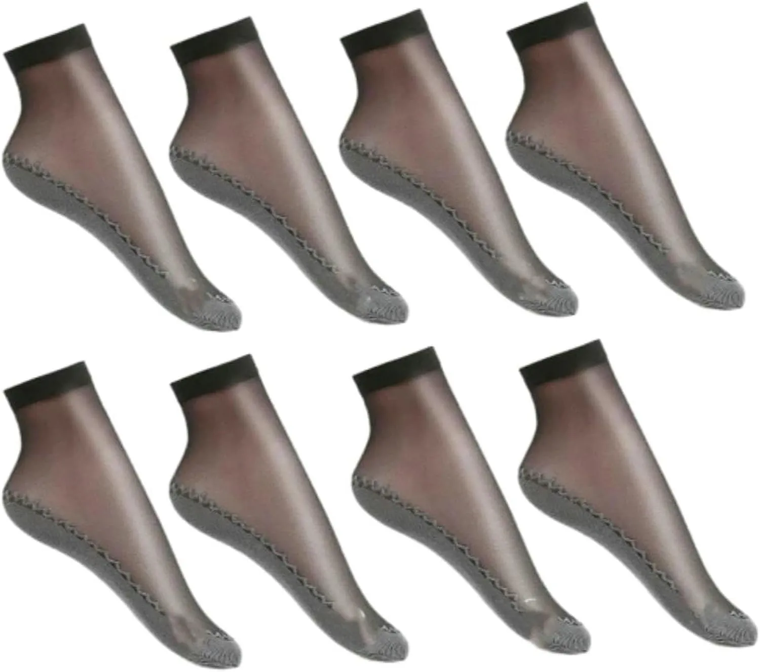 10 Pairs Women Spring Summer Soft Thin Silk Socks Non-Slip Fashion Transparent Breathable Sock