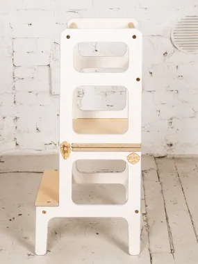 2 in 1 White Kitchen helper/table