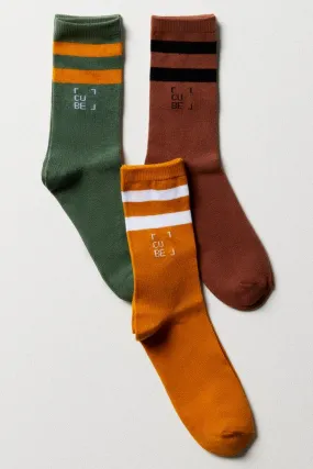 3 Pack Socks Multi