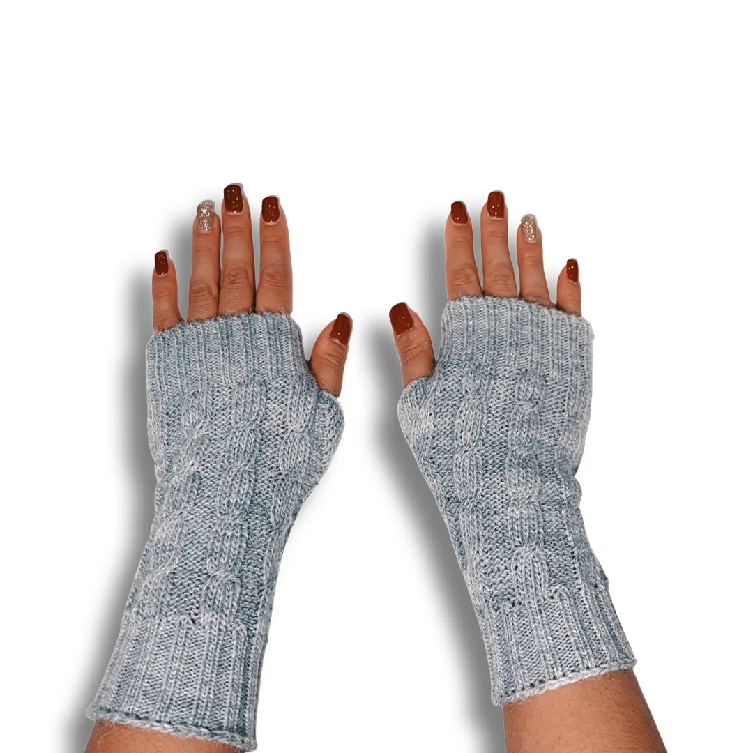 Alpaca Blend Fingerless Gloves