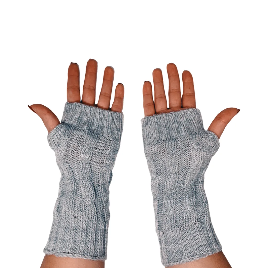 Alpaca Blend Fingerless Gloves