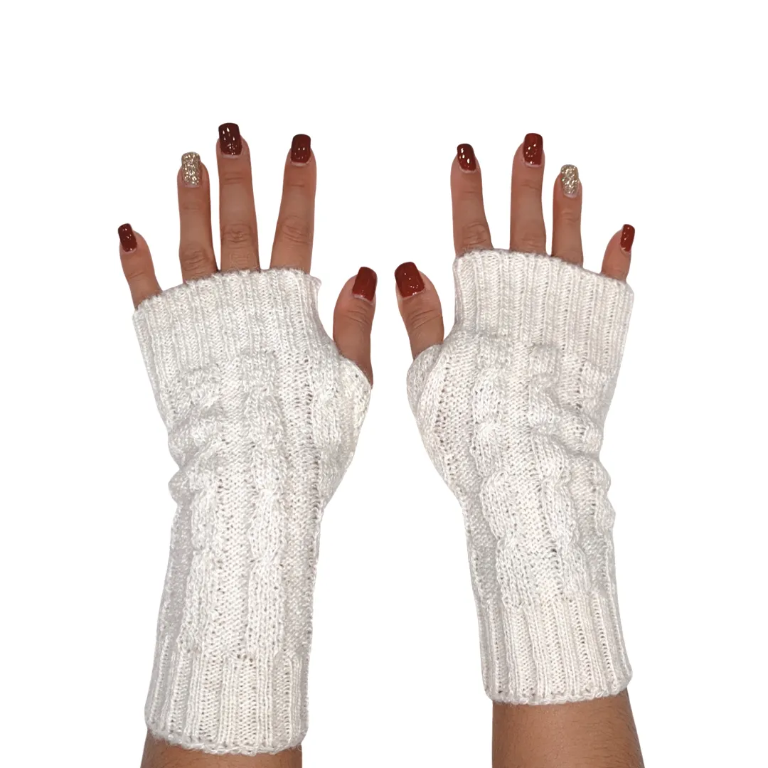 Alpaca Blend Fingerless Gloves