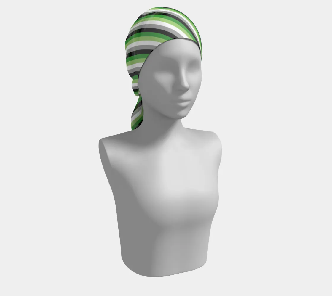 Aromantic Striped Long Scarf