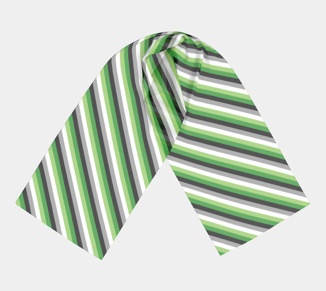 Aromantic Striped Long Scarf