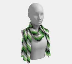 Aromantic Striped Long Scarf