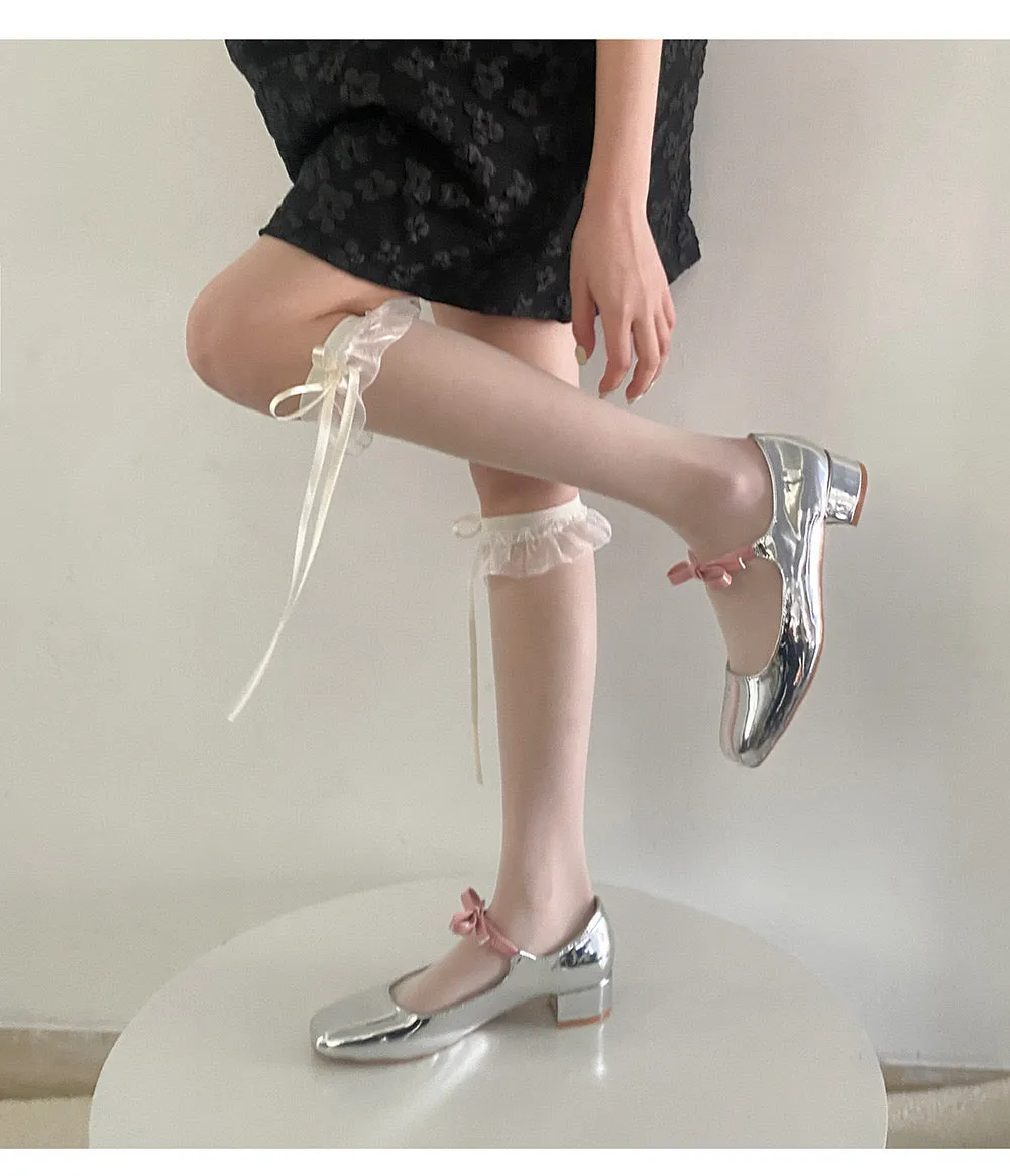 Ballerina Babydoll Below-knee Socks