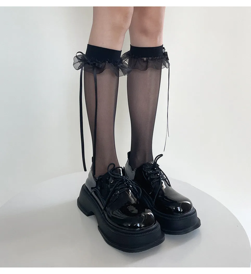 Ballerina Babydoll Below-knee Socks