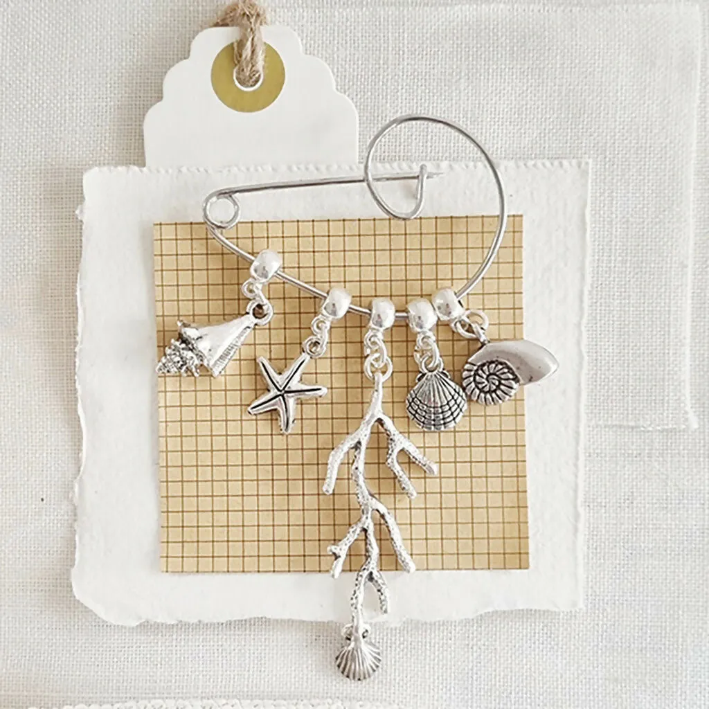 Beachcombing Swirl Pin Brooch