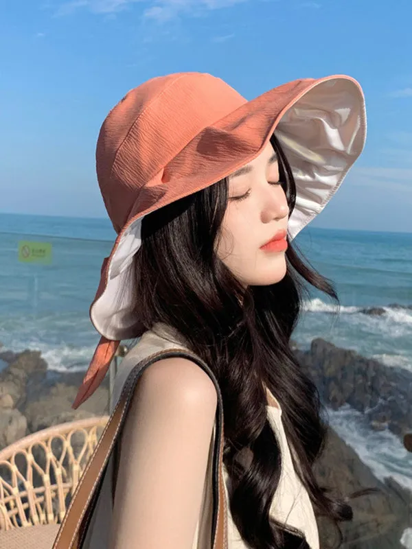 Bjlxn - Sun-Protection Foldable Wide Side Hats&Caps