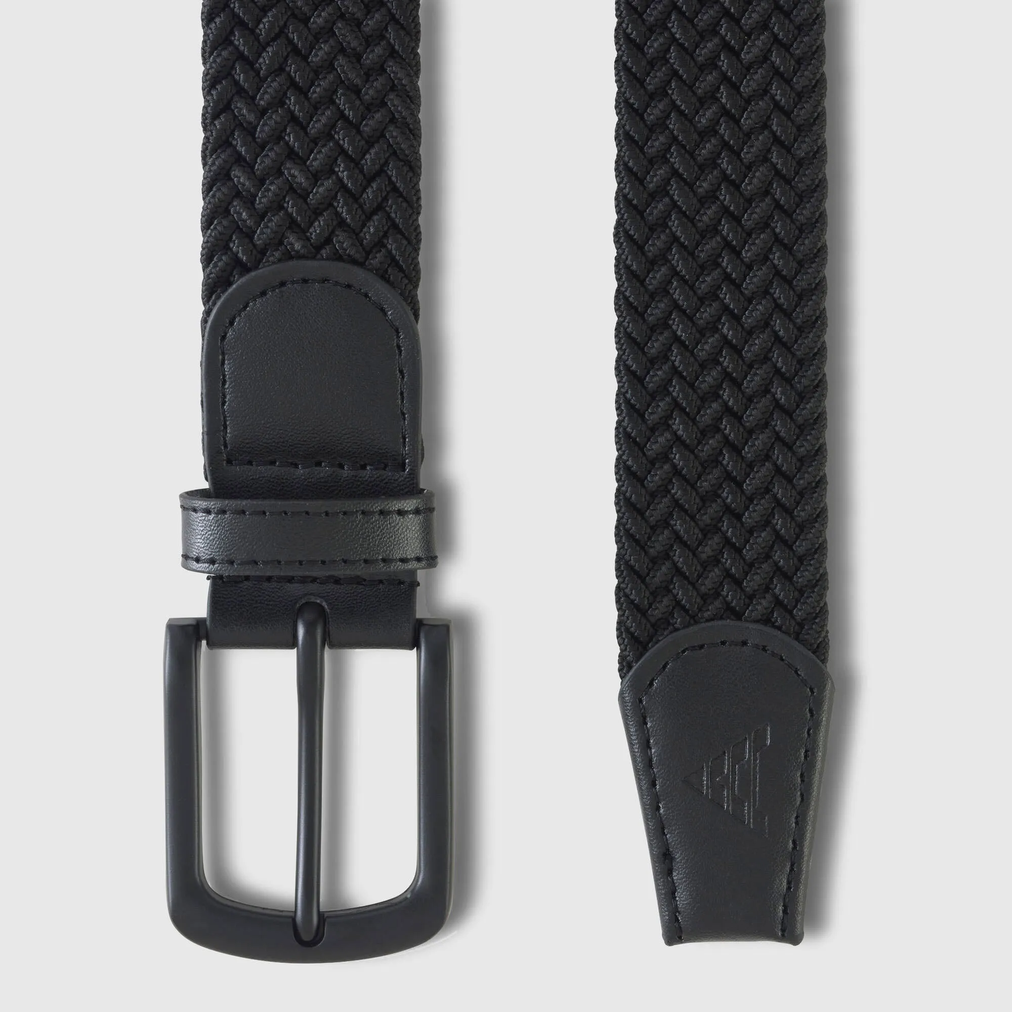 BLACK WOVEN STRETCH BELT