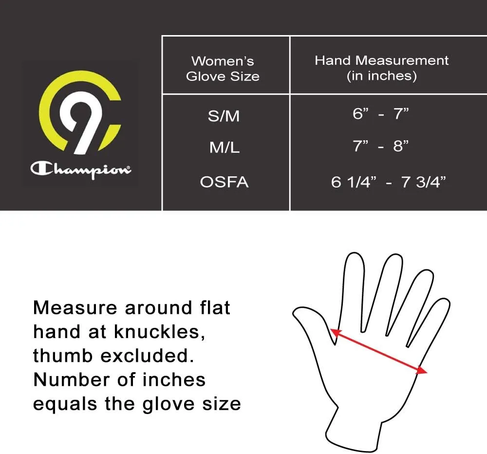 C9 Champion Women's Everyday Flip Top Mitten and Fingerless Glove with Reflective Detail