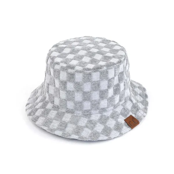 CC Checkered Terry Cloth Bucket