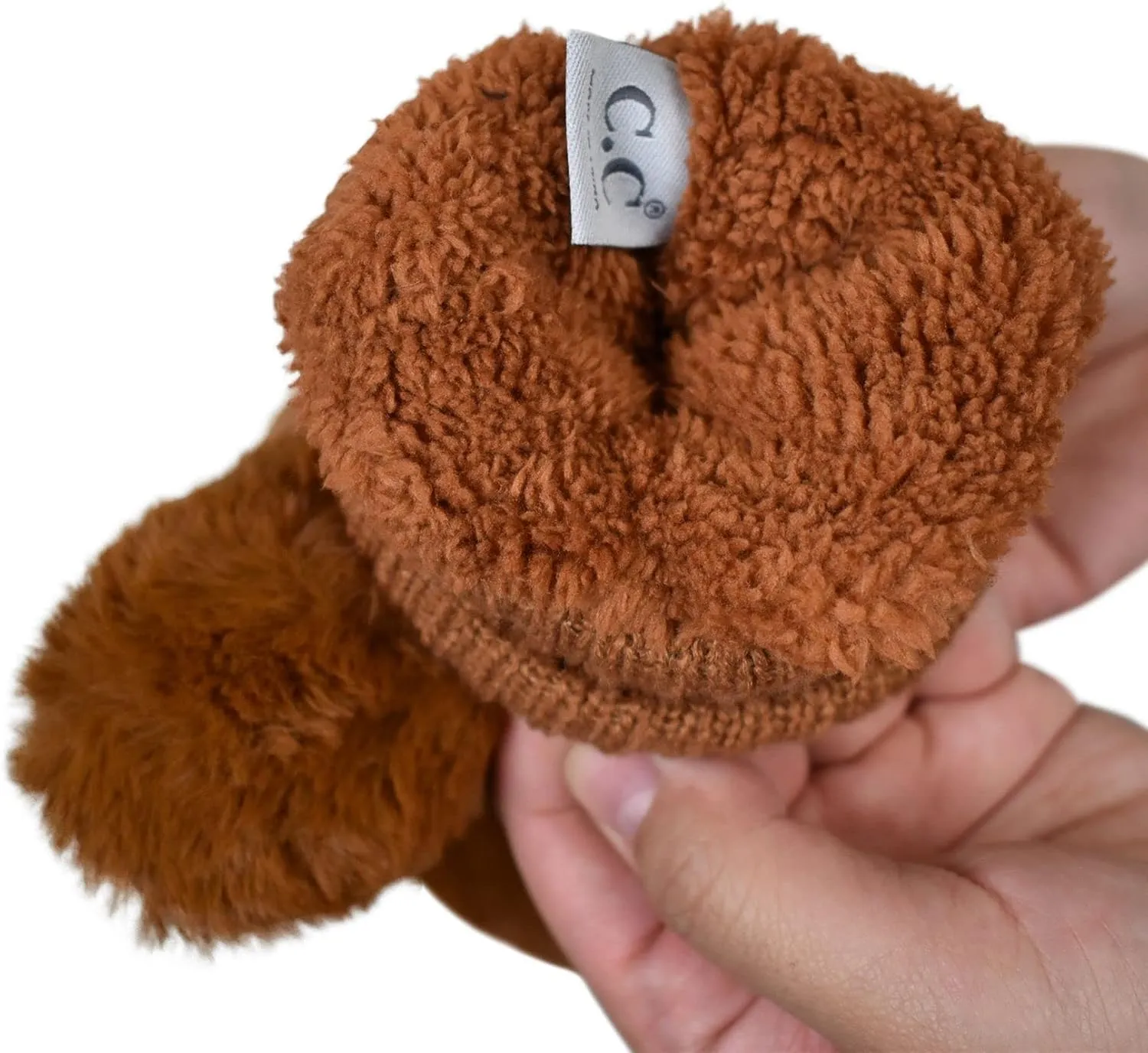 C.C Women's Faux Fur Wrist Length Fingerless Sherpa Lined Convertible Mittens Gloves