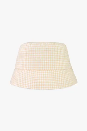 Check mate beige bucket hat