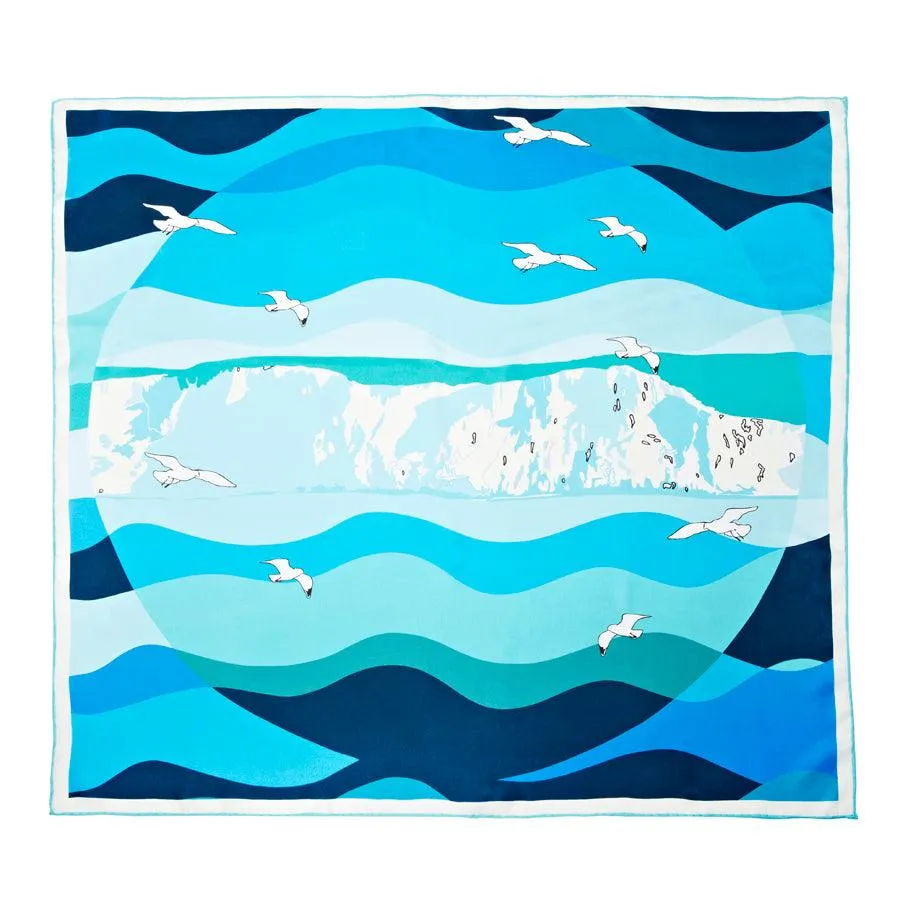 Cliffs of Dover Silk Scarf