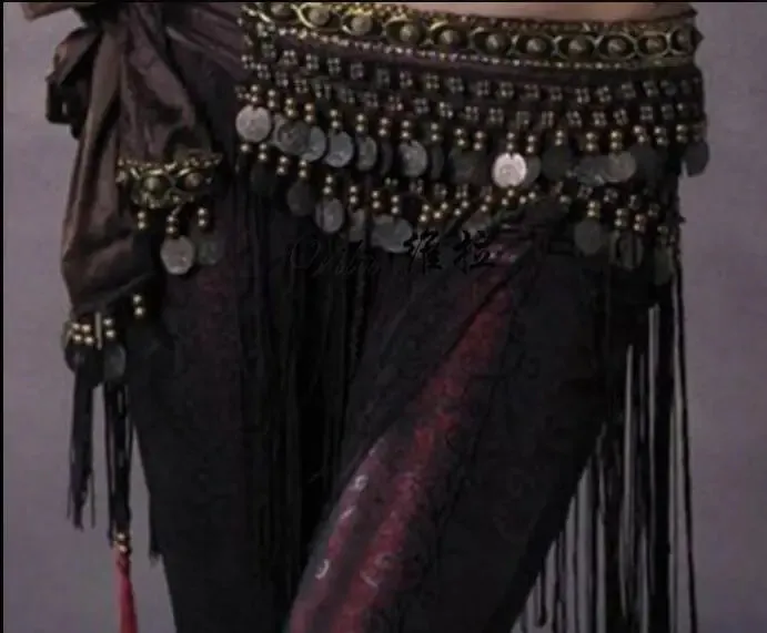 Copper Belly Dance Hip Scarf Coin Belt Tribal Costume