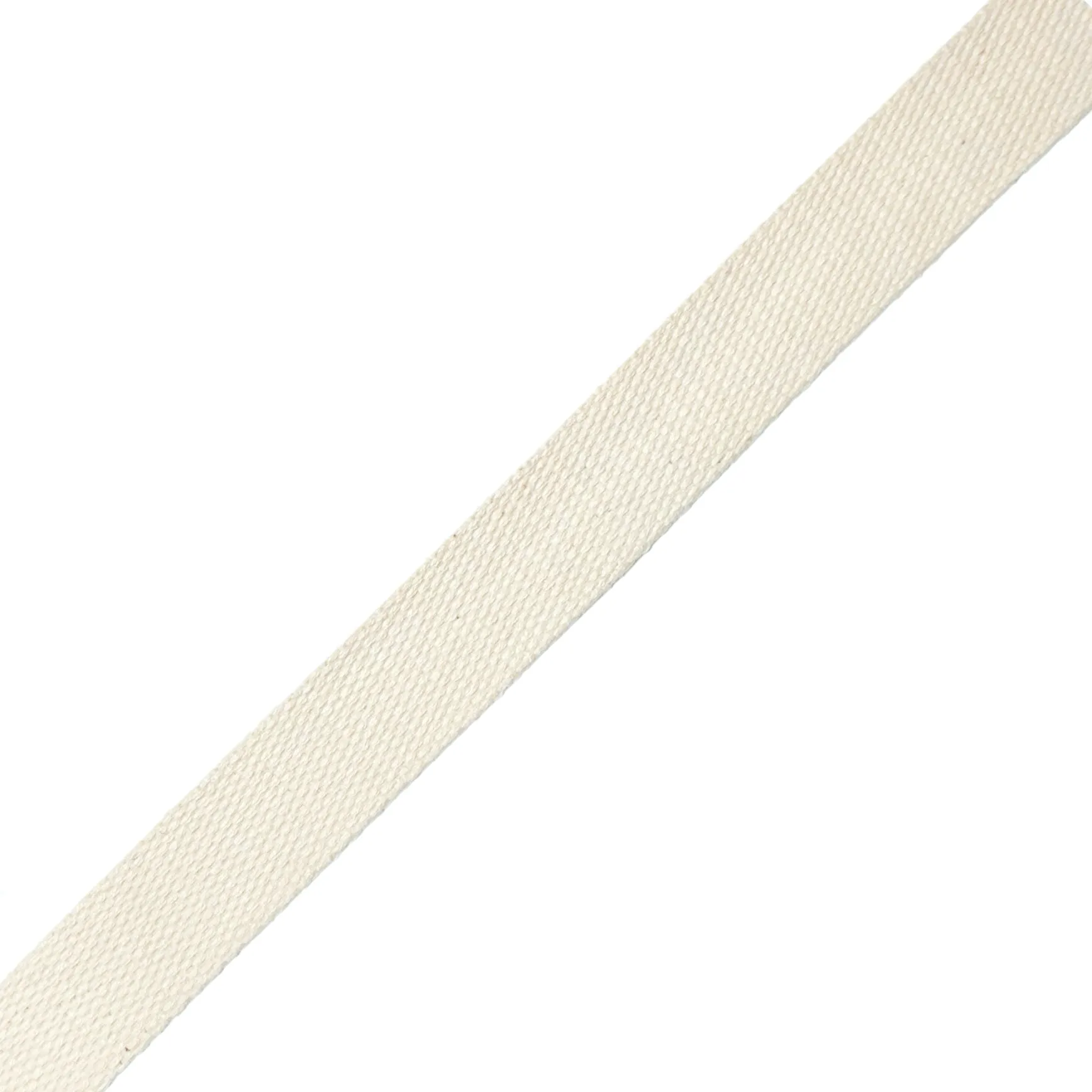 Cotton Webbing - Lightweight - Natural and Black (By the Yard)