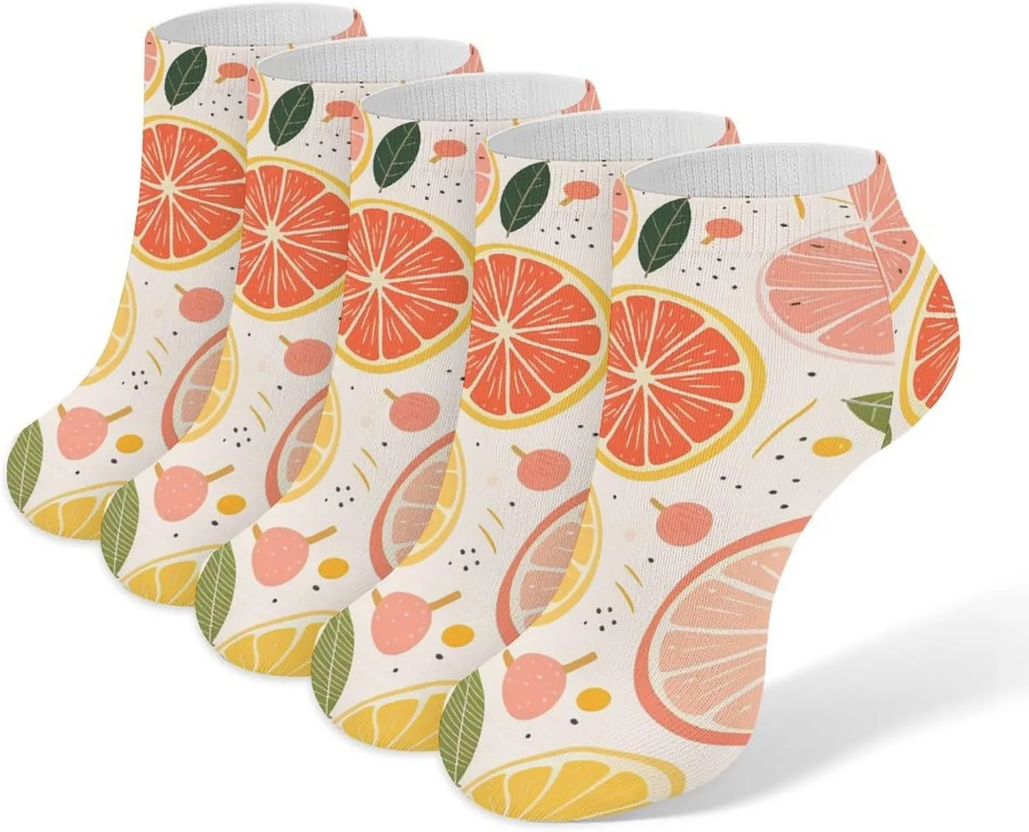 Cushion Ankle Running Socks Colorful Marble Pastel Blue Purple Low Cut Breathable Athletic Socks for Men Women 5 Pairs