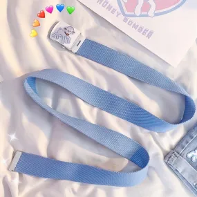Cute Lamb Belt Soft Pastel Blue
