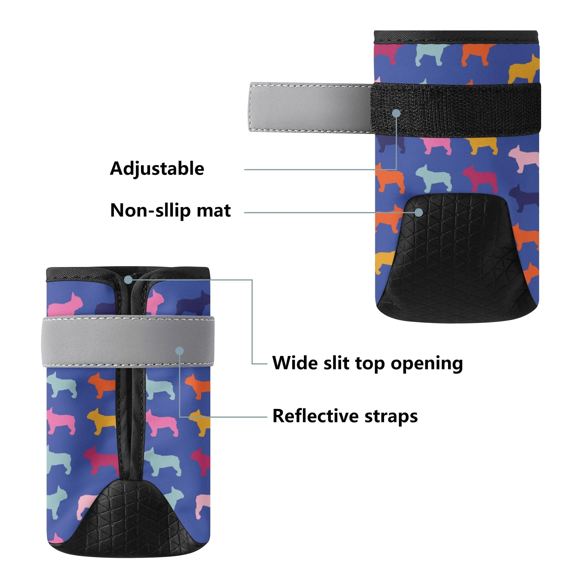 Dolly - Premium Dog Socks & Boots for French Bulldogs