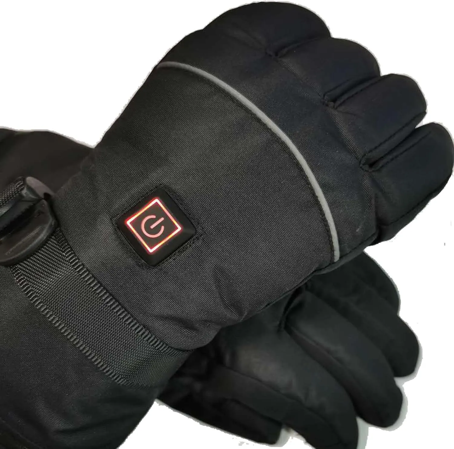dubb Men's Heated Gloves Waterproof Keep Warm Wind Proof Touch Screen for Winter Outdoor Skiing Cycling Camping