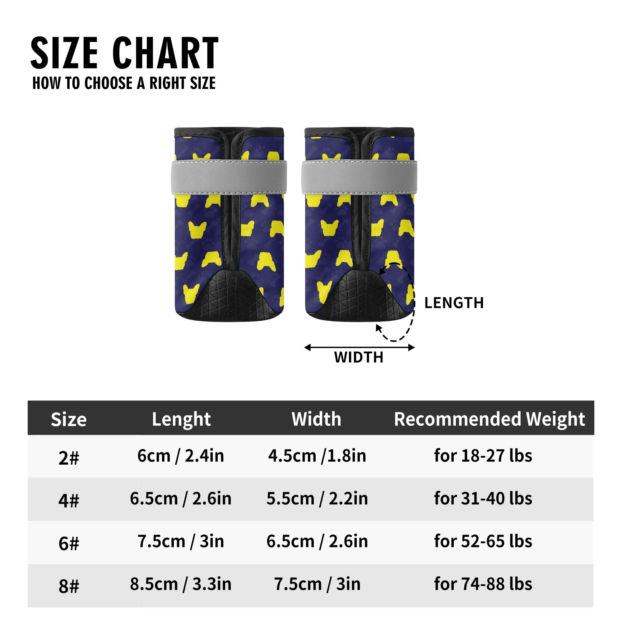 Fendi - Premium Dog Socks & Boots for French Bulldogs