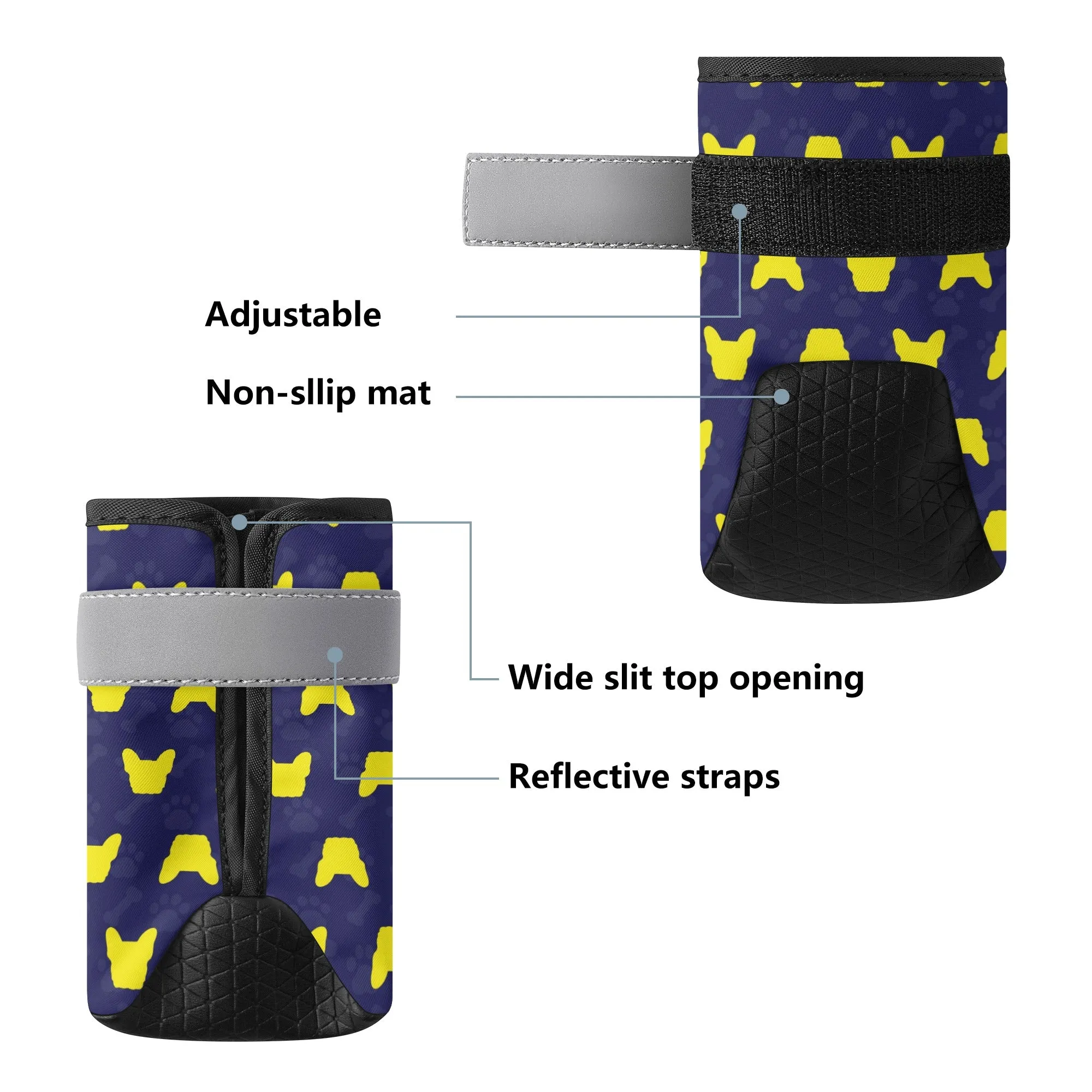 Fendi - Premium Dog Socks & Boots for French Bulldogs
