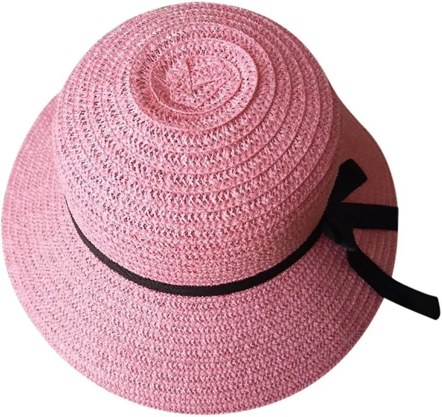 Floppy Foldable Straw Hats for Women Wide Brim Beach Sun Hat Summer Roll Up Beach Caps UV UPF 50 Straw Sunhats
