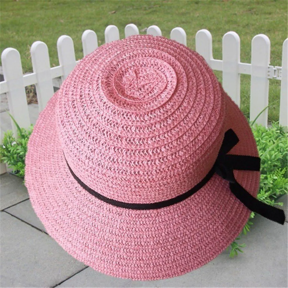 Floppy Foldable Straw Hats for Women Wide Brim Beach Sun Hat Summer Roll Up Beach Caps UV UPF 50  Straw Sunhats