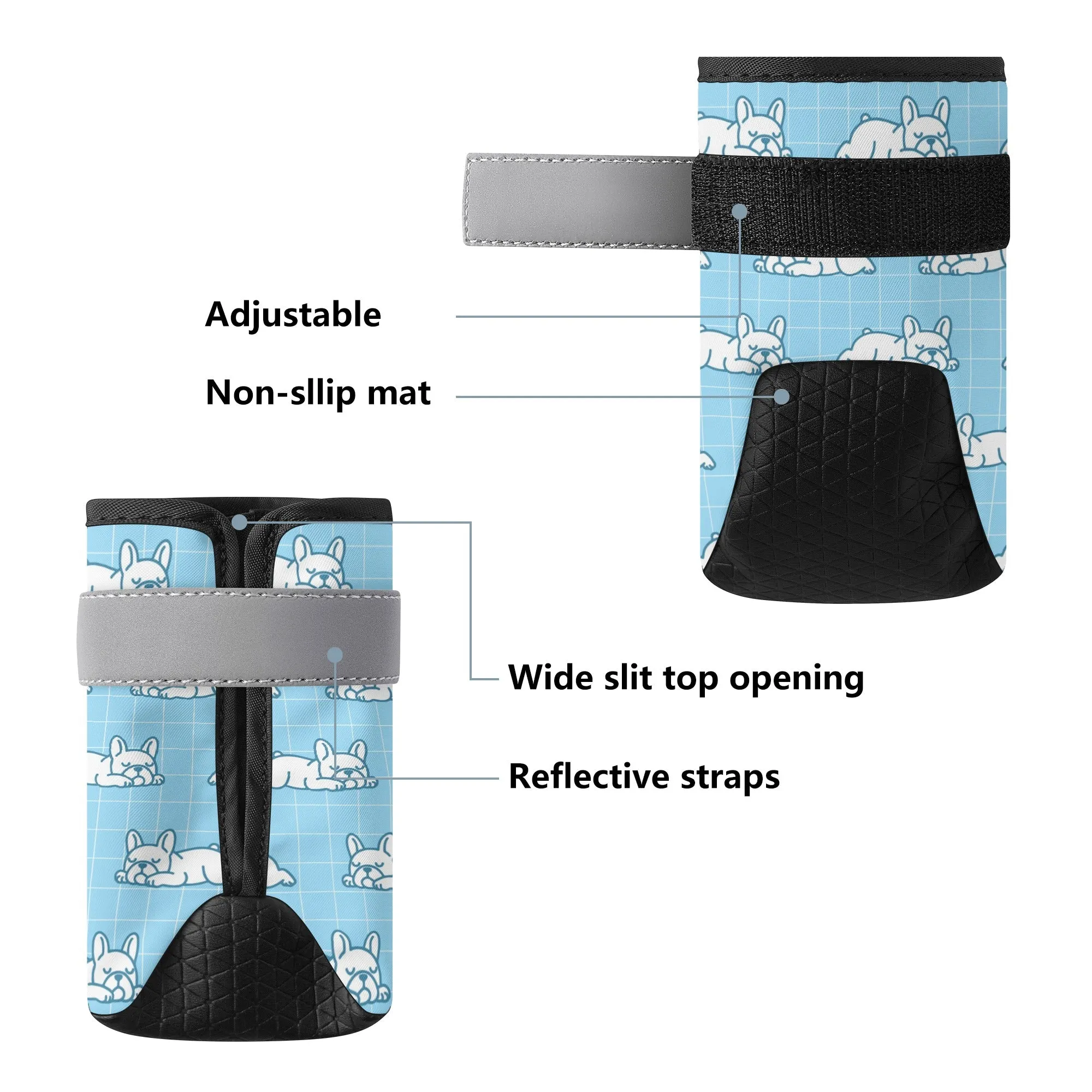 Fluffy - Premium Dog Socks & Boots for French Bulldogs