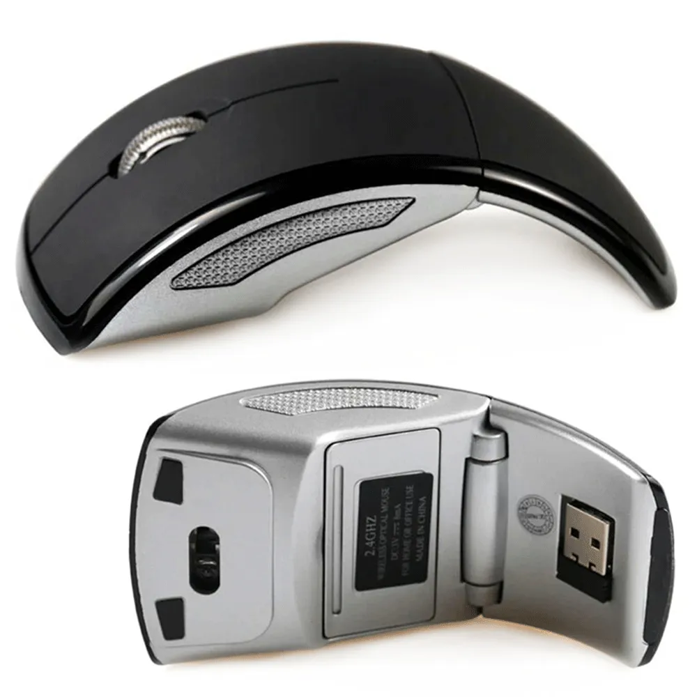 Foldable USB Operated Wireless Mouse