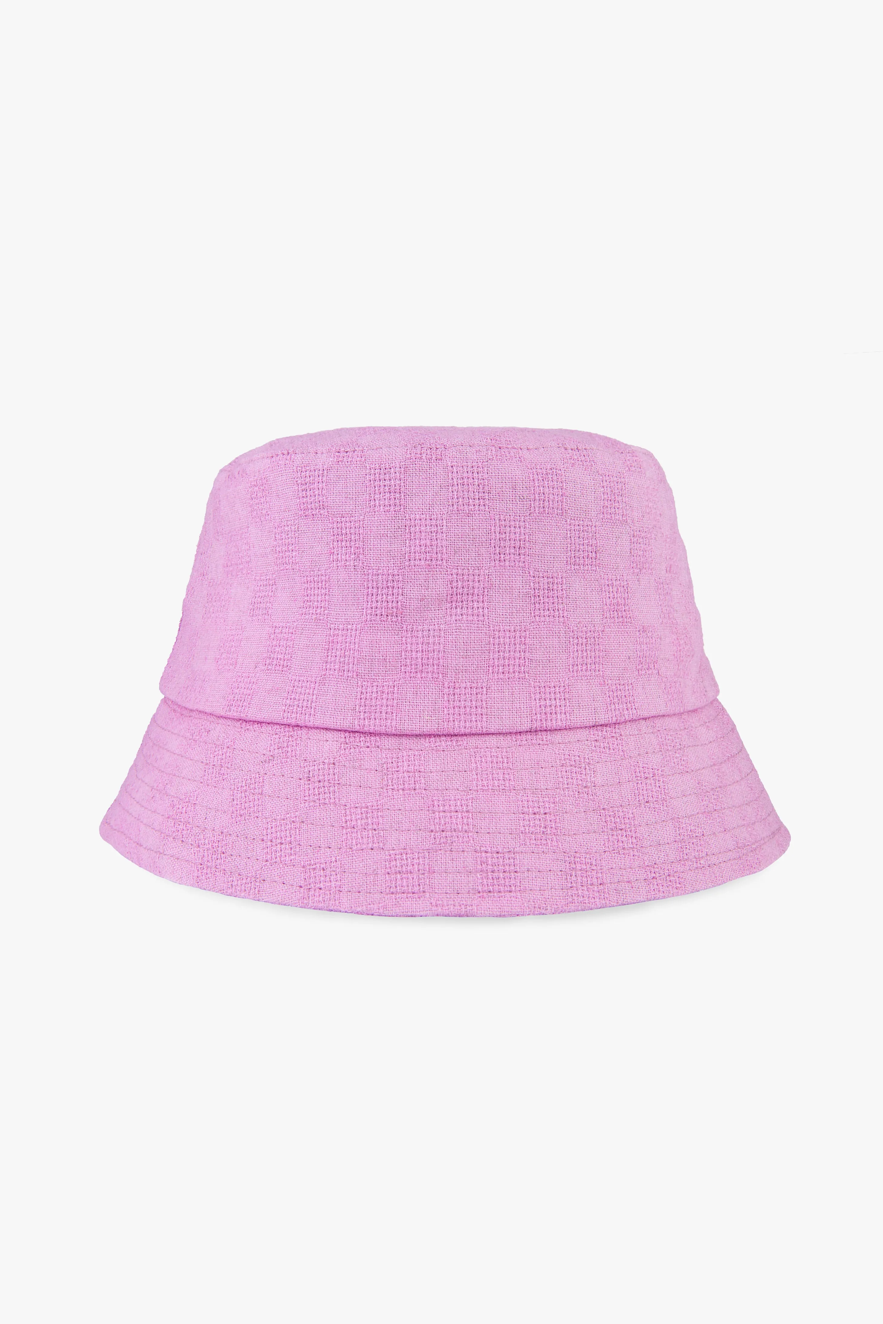Fuchsia bucket hat