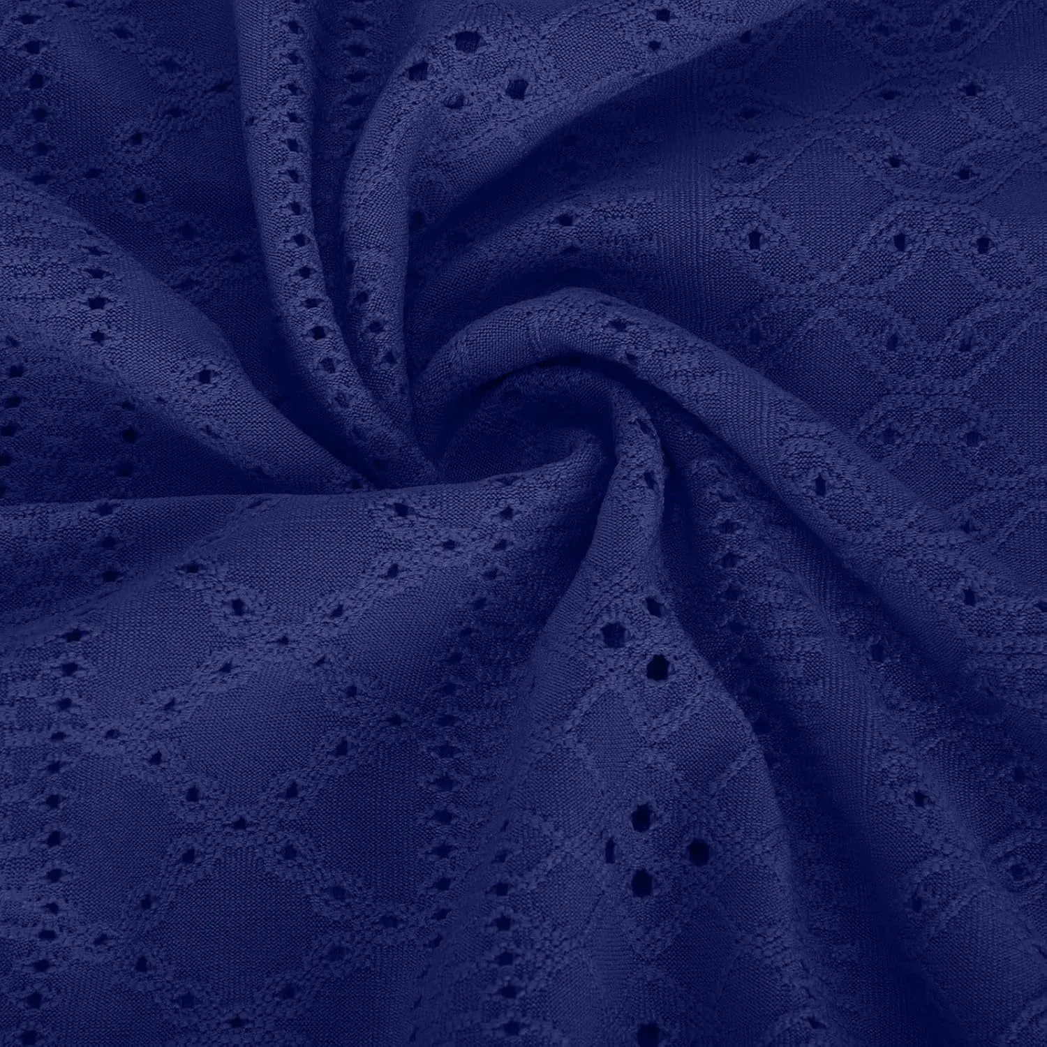 FZYLQY Eyelet Dresses for Womens 2024 Summer Casual Sundresses Sexy Hollow V Neck Dress Flowy Boho Beach Dresses with Pockets