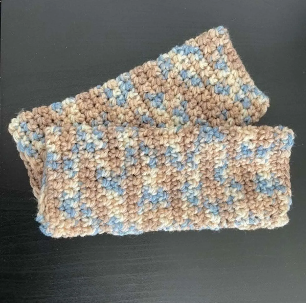 Gaming Texting Writing Tech Fingerless Gloves Sandy Beaches Marbled Tan Wheat Pastel Blue