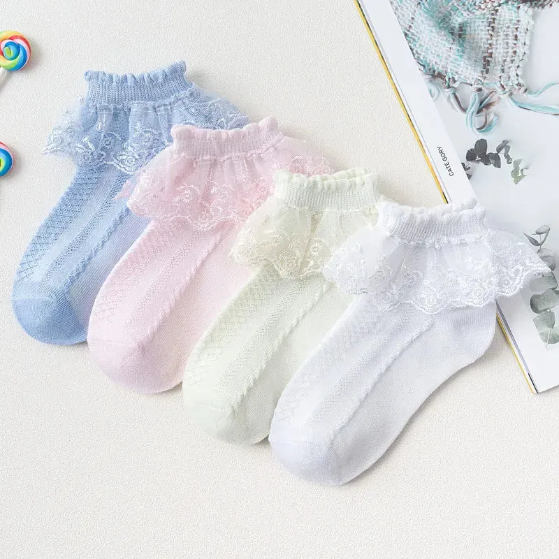Girls Mixed PAstel Ankle Socks Pack of Ten pairs