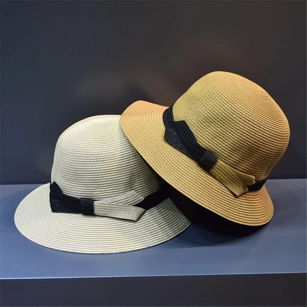 Hat Female Outdoor Outing Sun Protection Sun Hat Seaside Beach Holiday Sun Hat(D)