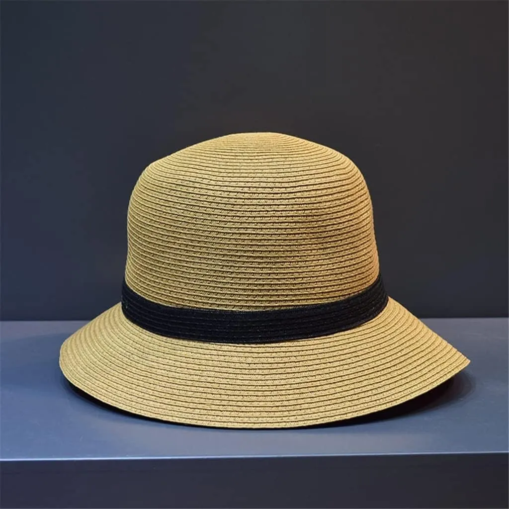 Hat Female Outdoor Outing Sun Protection Sun Hat Seaside Beach Holiday Sun Hat(D)