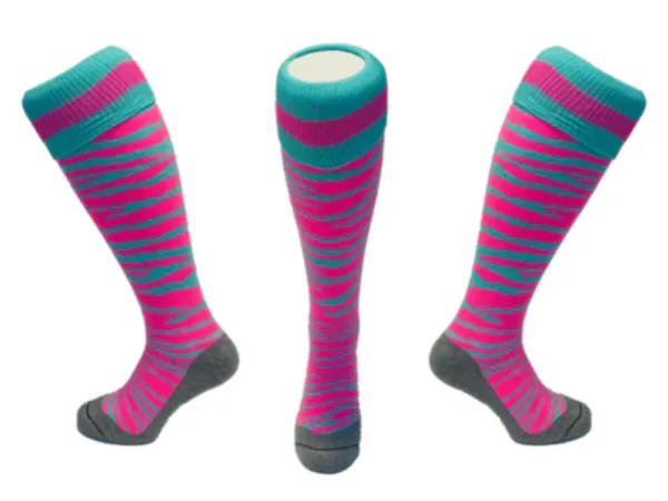 Hingly Socks (Zebra Pink/Mint)