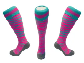 Hingly Socks (Zebra Pink/Mint)