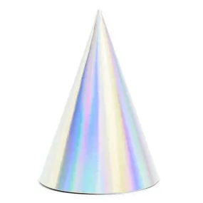 Iridescent Party Hats (pack of 6)