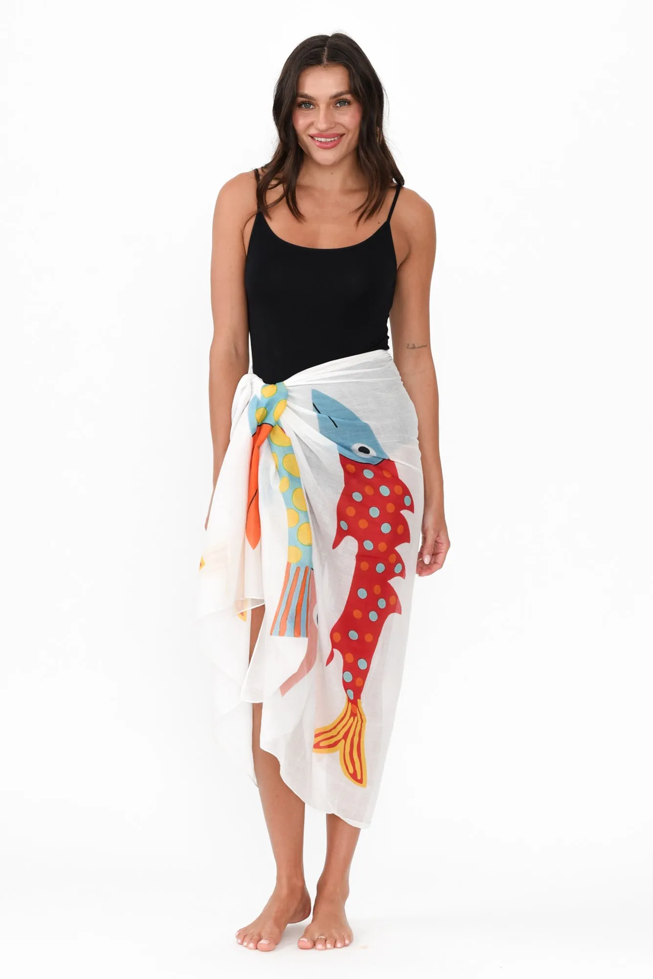 Keyla White Sea Sarong