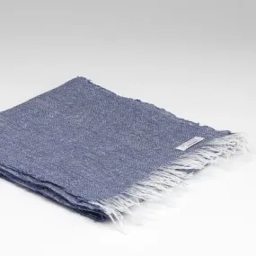 Linen Scarf In Navy