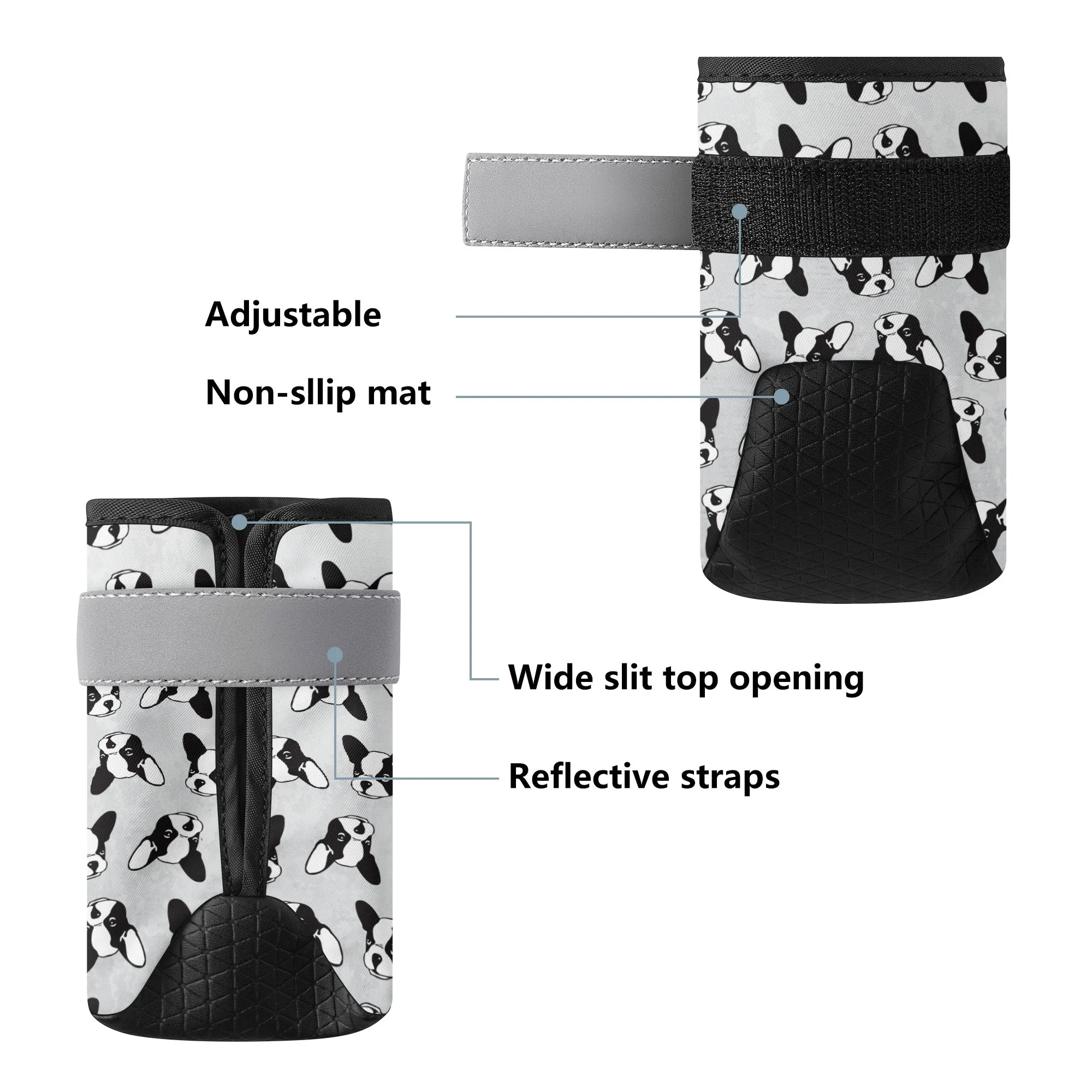 London - Premium Dog Socks & Boots for French Bulldogs