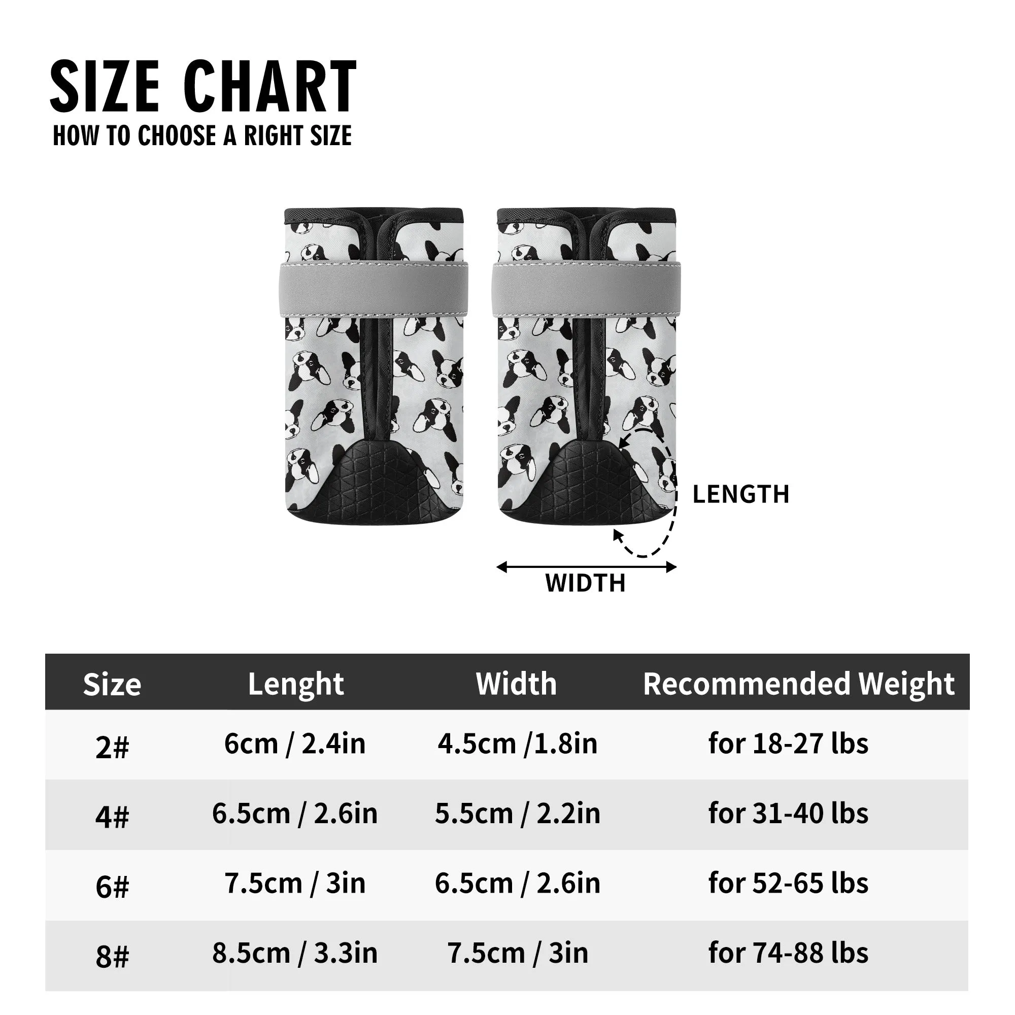 London - Premium Dog Socks & Boots for French Bulldogs