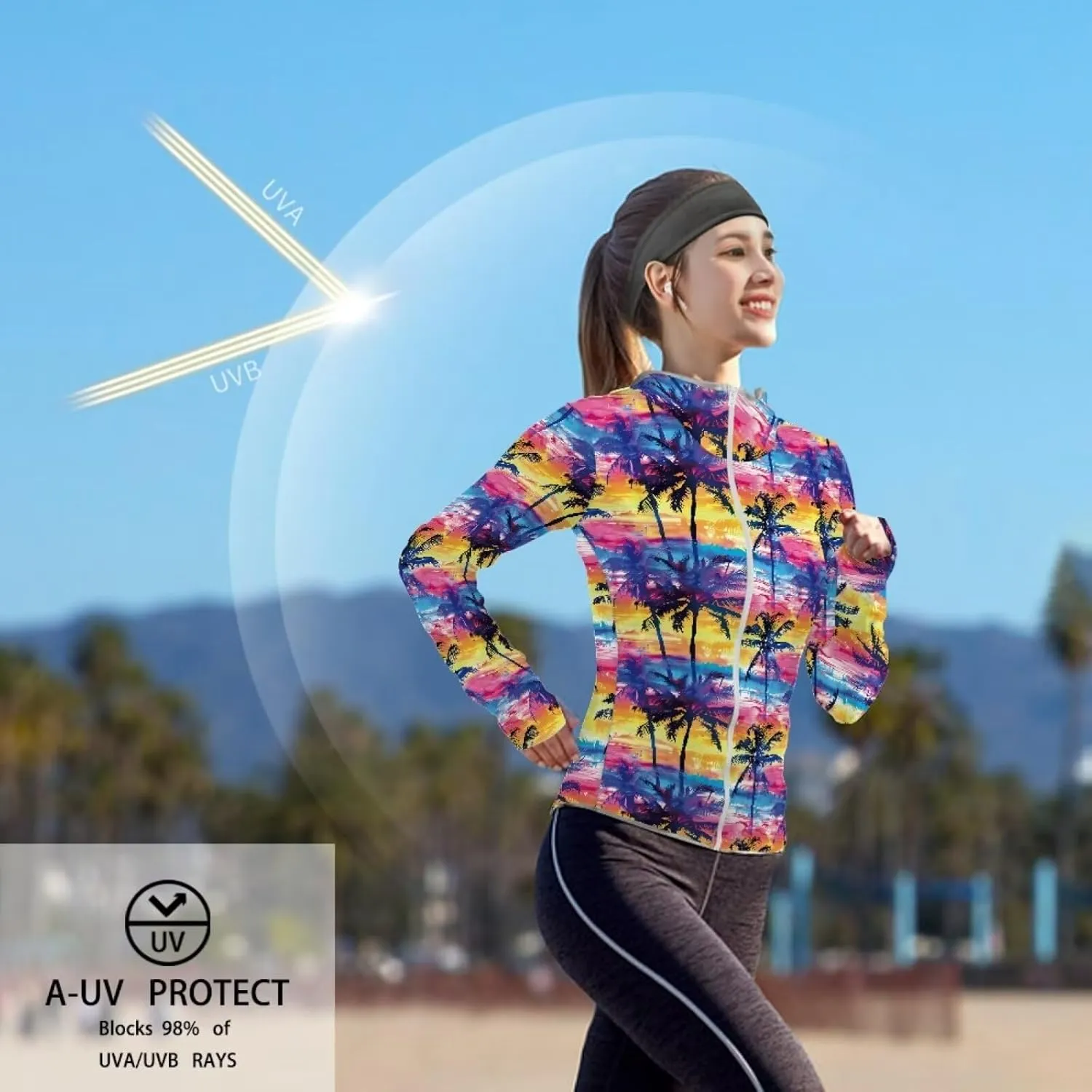 Long Sleeve Womens Sun-Proof Jacket Lightweight Cooling Sunscreen Shirt