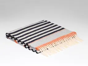 McNutt of Donegal Navy Seaside Strip Scarf