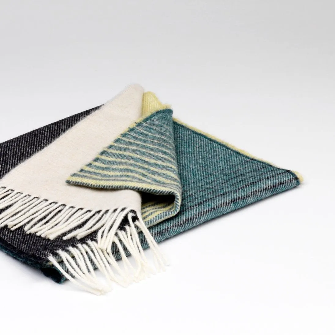 Merino Lambswool Scarf In Jasmin Ombre
