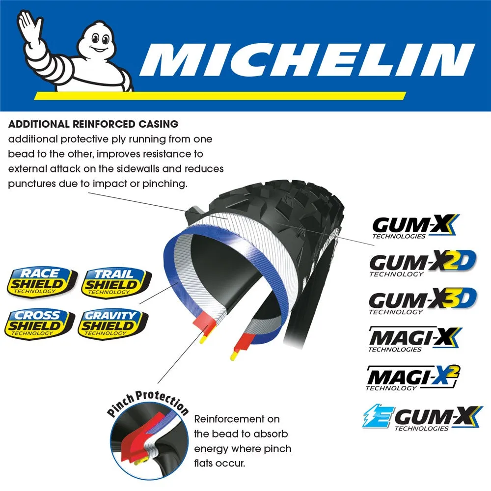 Michelin Wild Enduro MagiX2 29x2.4 TR Foldable Tyre Front Black