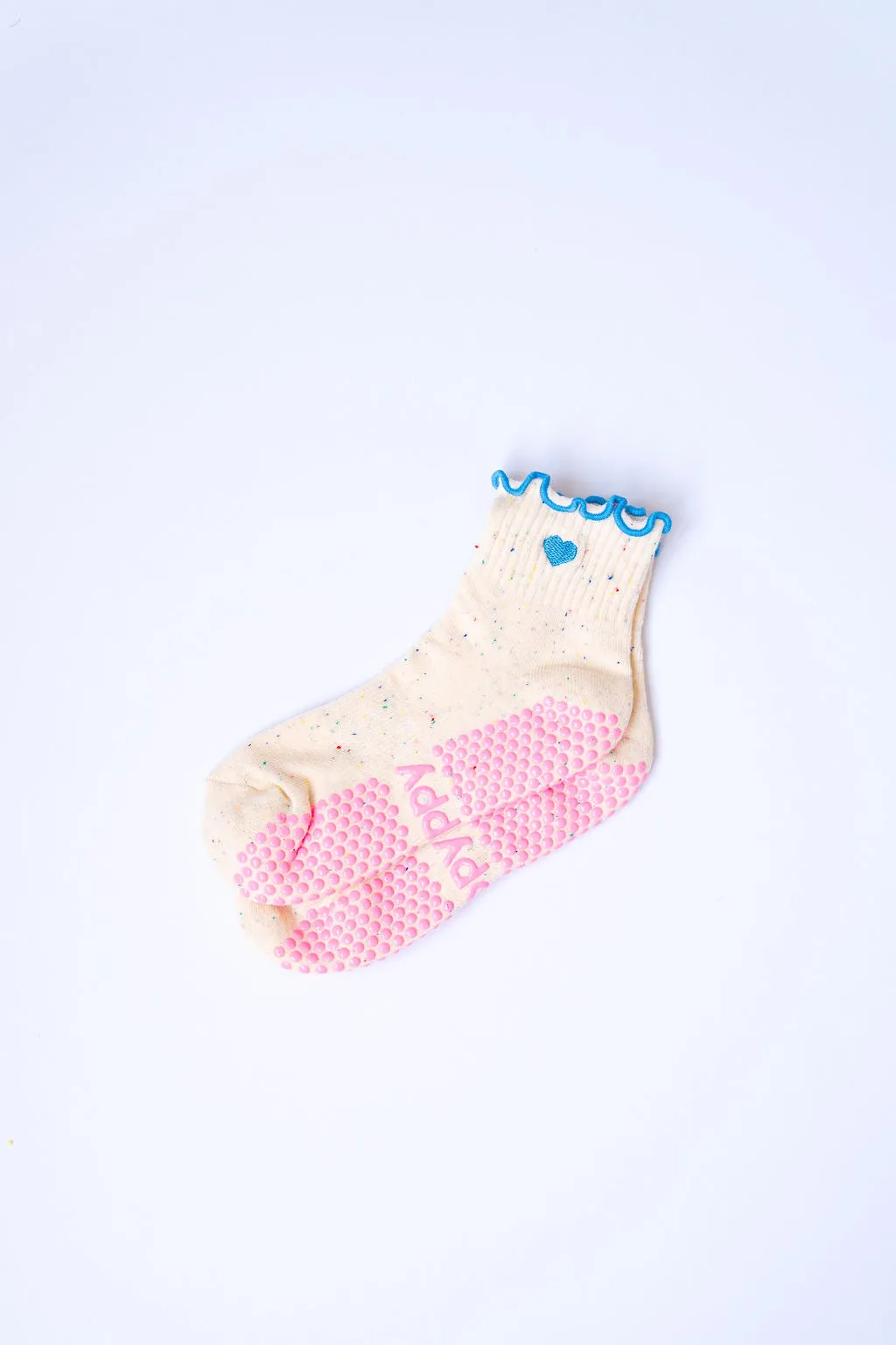 Pastel Ankle Frill Grippy Socks